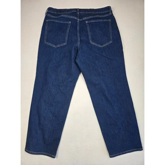 Old Navy High-Rise Wow Loose Jeans 18 Short Dark Wash Womens Denim Pants - Picture 5 of 6